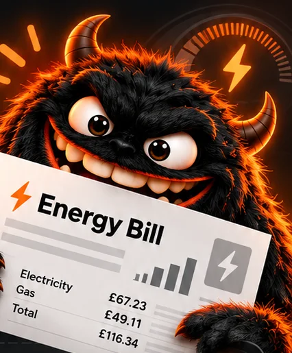 The Beast grabbing an energy bill